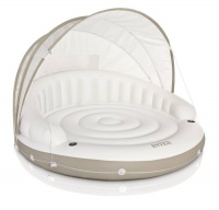 Плавающий островок с солнце защитным навесом"CANOPY ISLAND" 199х150см INTEX 58292EU